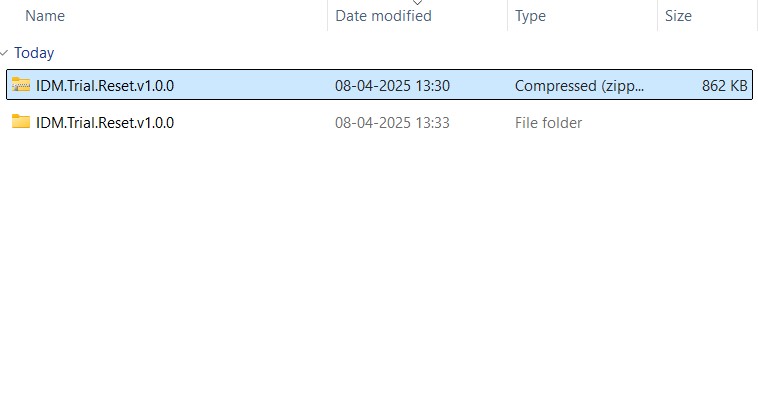 Extract IDM Trail Reset